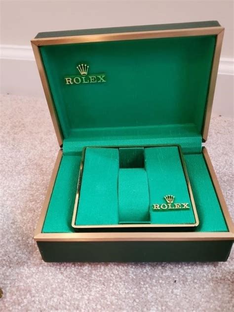 rolex green box|empty Rolex box price.